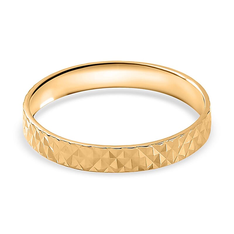 Diamond-Cut Band Ring in 22K Yellow Gold (Size 10.0) 1.75 Grams