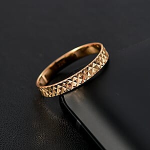 Diamond-Cut Band Ring in 22K Yellow Gold (Size 6.0) 1.75 Grams