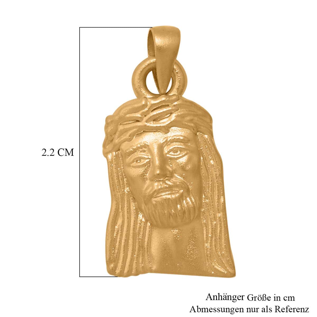 Jesus Pendant in 24K Yellow Gold 1 Grams image number 5