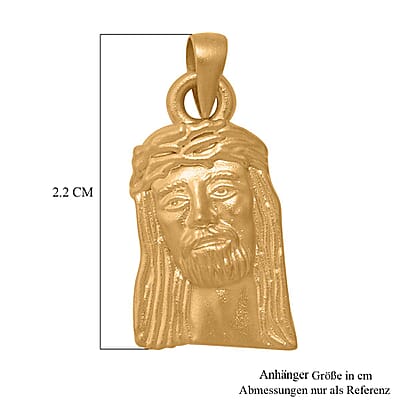 Jesus Pendant in 24K Yellow Gold 1 Grams