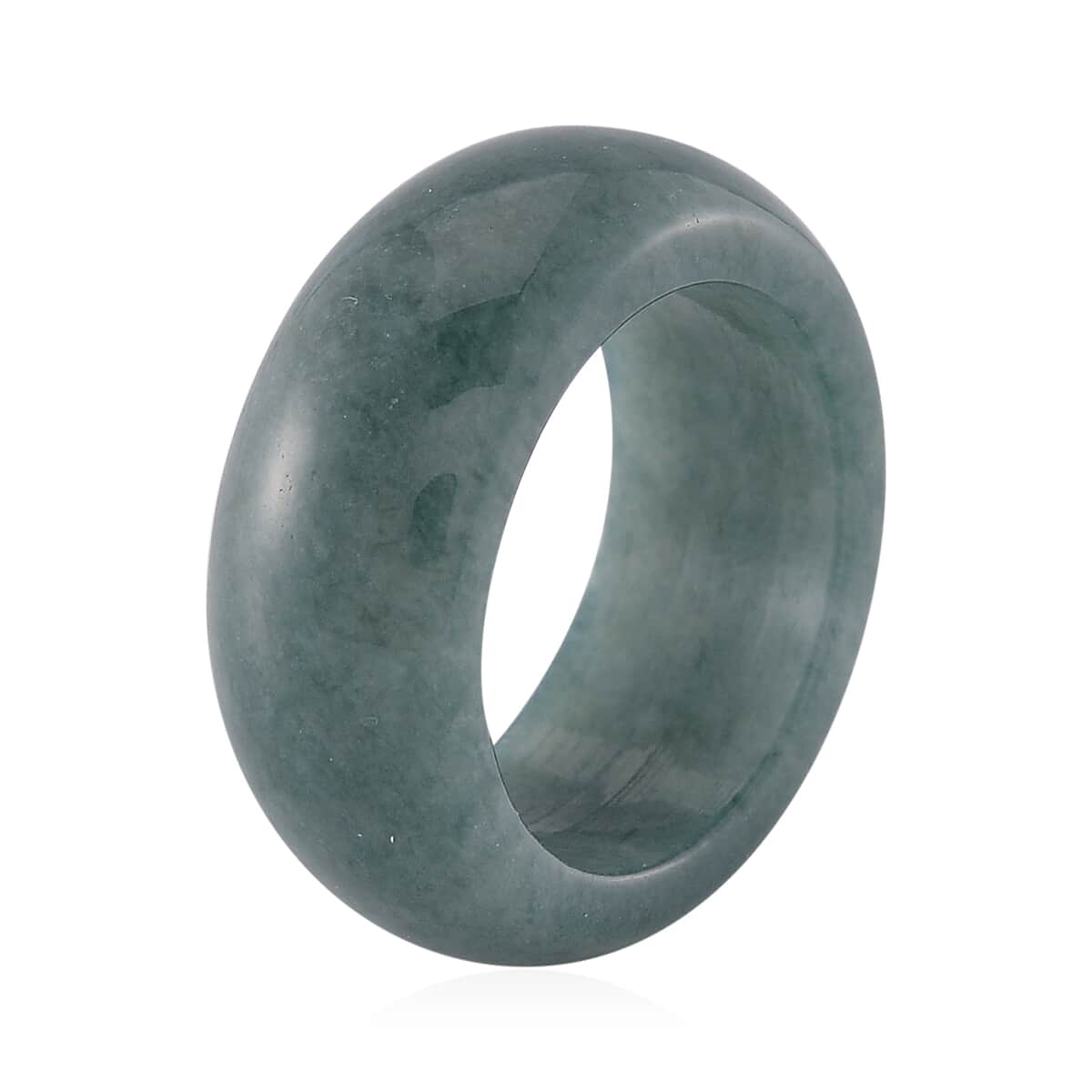 Natural Olmec Jadeite 35.00 ctw Band Ring (Size 10.0) image number 2