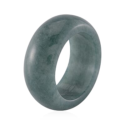 Natural Olmec Jadeite 35.00 ctw Band Ring (Size 10.0)