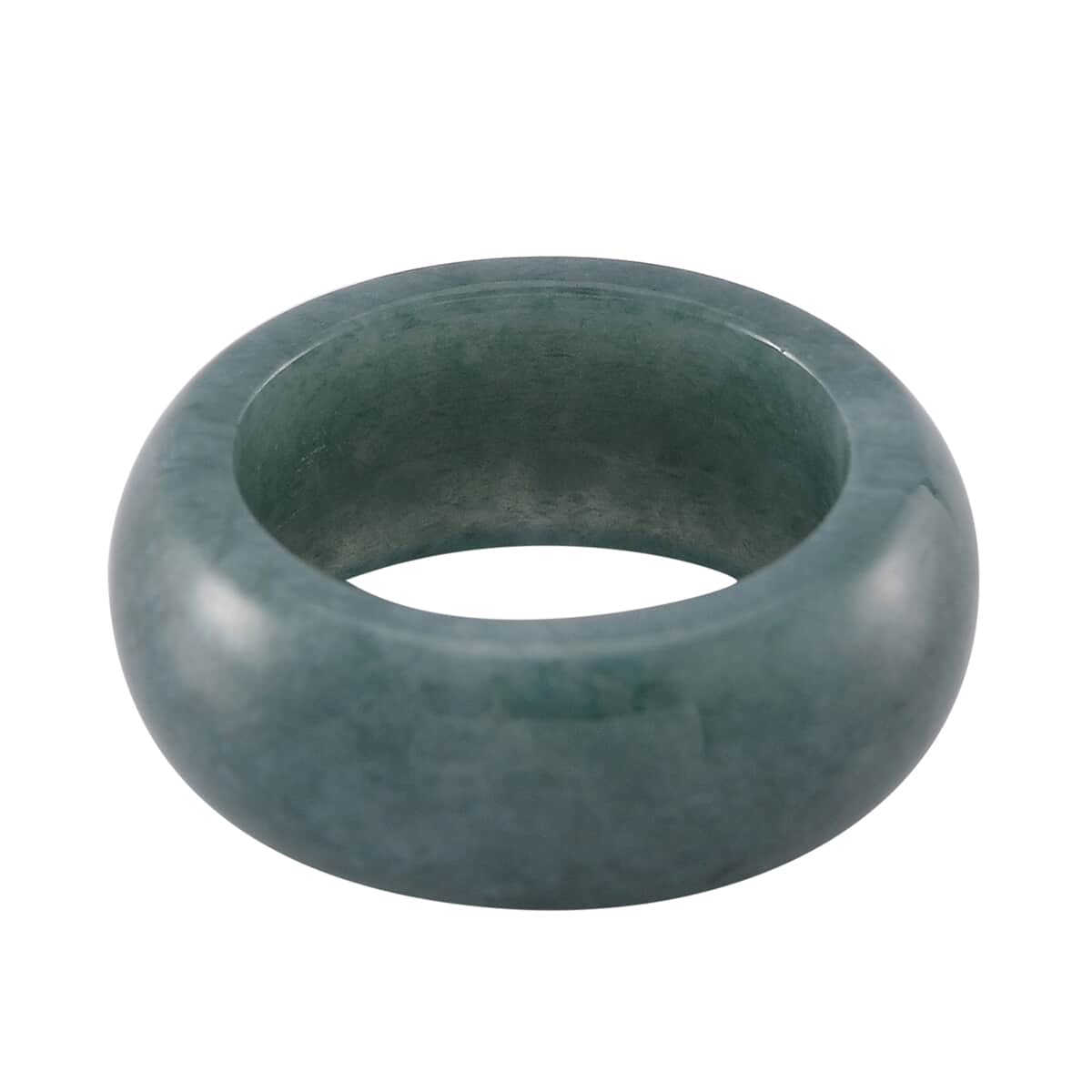 Natural Olmec Jadeite 35.00 ctw Band Ring (Size 10.0) image number 3