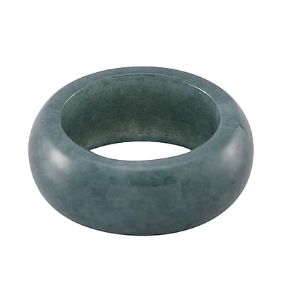 Natural Olmec Jadeite 35.00 ctw Band Ring (Size 10.0)