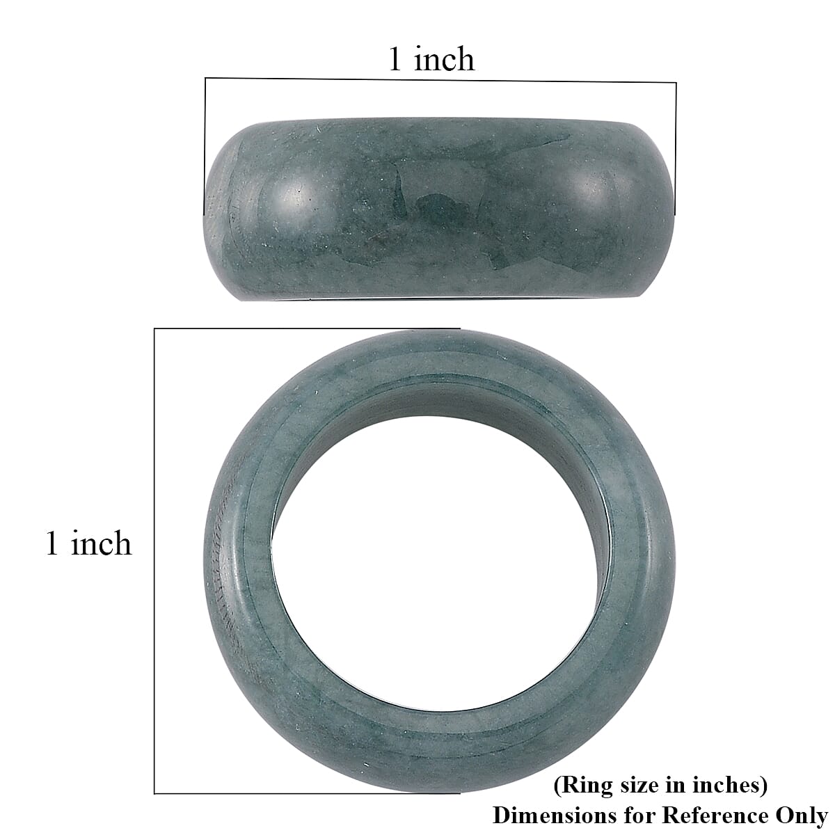 Natural Olmec Jadeite 35.00 ctw Band Ring (Size 10.0)