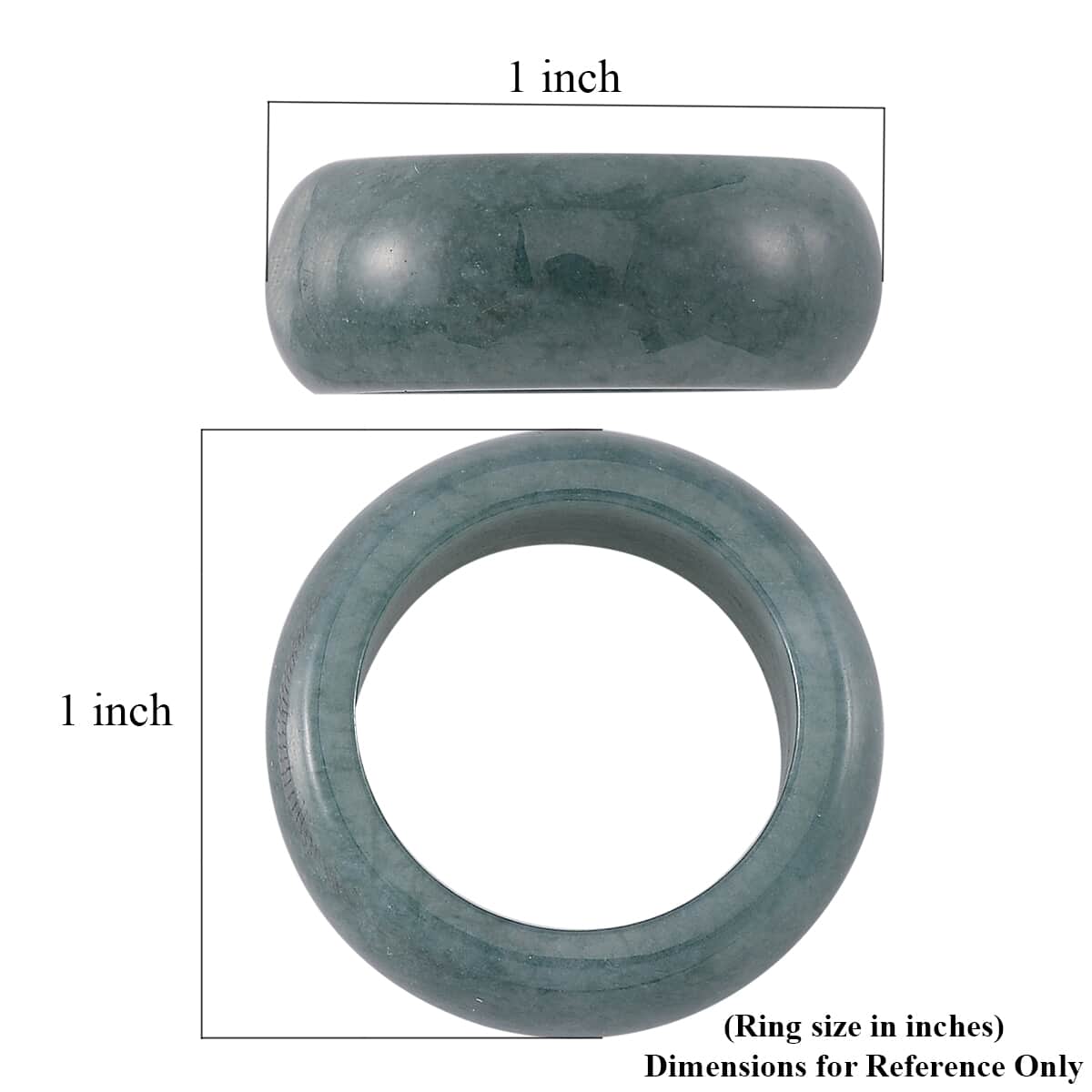 Natural Olmec Jadeite 35.00 ctw Band Ring (Size 10.0) image number 4