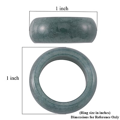 Natural Olmec Jadeite 35.00 ctw Band Ring (Size 10.0)