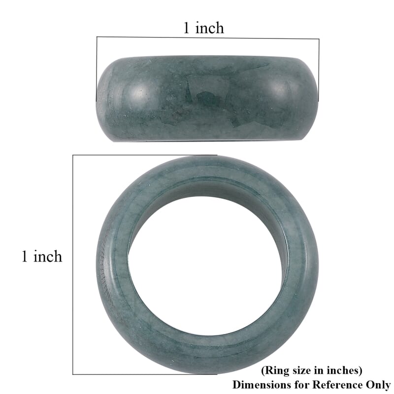 Natural Olmec Jadeite 35.00 ctw Band Ring (Size 10.0)