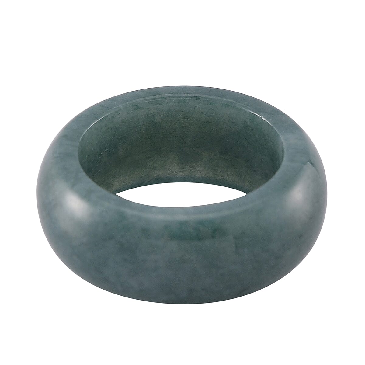 Natural Olmec Jadeite 35.00 ctw Band Ring (Size 11.0) image number 3