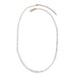 Ethiopian Welo Opal 34.00 ctw Beaded Necklace in Vermeil Yellow Gold Over Sterling Silver 18-20 Inches