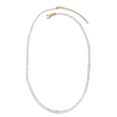 Ethiopian Welo Opal 34.00 ctw Beaded Necklace in Vermeil Yellow Gold Over Sterling Silver 18-20 Inches