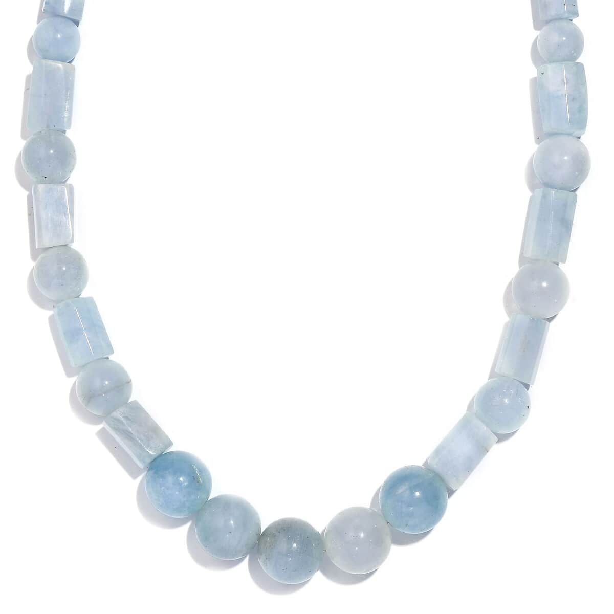 Mangoro Aquamarine 240.00 ctw Necklace in Stainless Steel 18 Inches image number 0