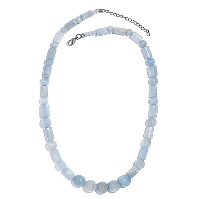 Mangoro Aquamarine 240.00 ctw Necklace in Stainless Steel 18 Inches