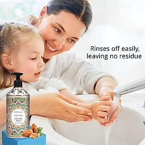 Mosaic Liquid Hand Soap Series- Almond & Argan, Camomile, Lavender, Peppermint & Eucalyptus (24.6oz Each)