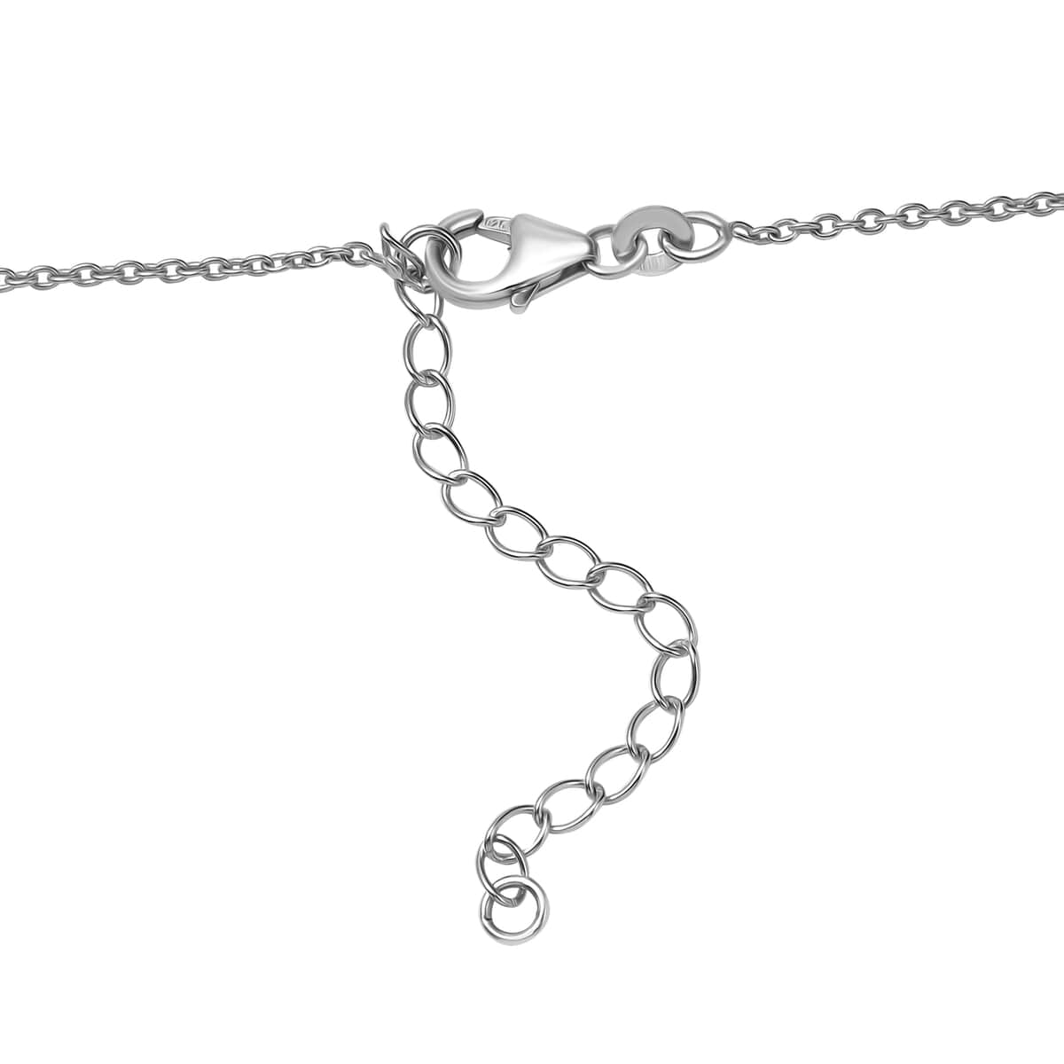 Diamond 4.00 ctw Necklace in Rhodium Over Sterling Silver 18-20 Inches (Del. In 10-12 Days) image number 3