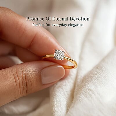 14K Yellow Gold Luxuriant Lab Grown Diamond (G, VS) Ring (Size 10.0) (Del. in 12-15 Days) 0.50 ctw
