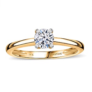 Luxuriant Lab Grown Diamond G VS 0.50 ctw Ring in 14K Yellow Gold (Size 10.5)
