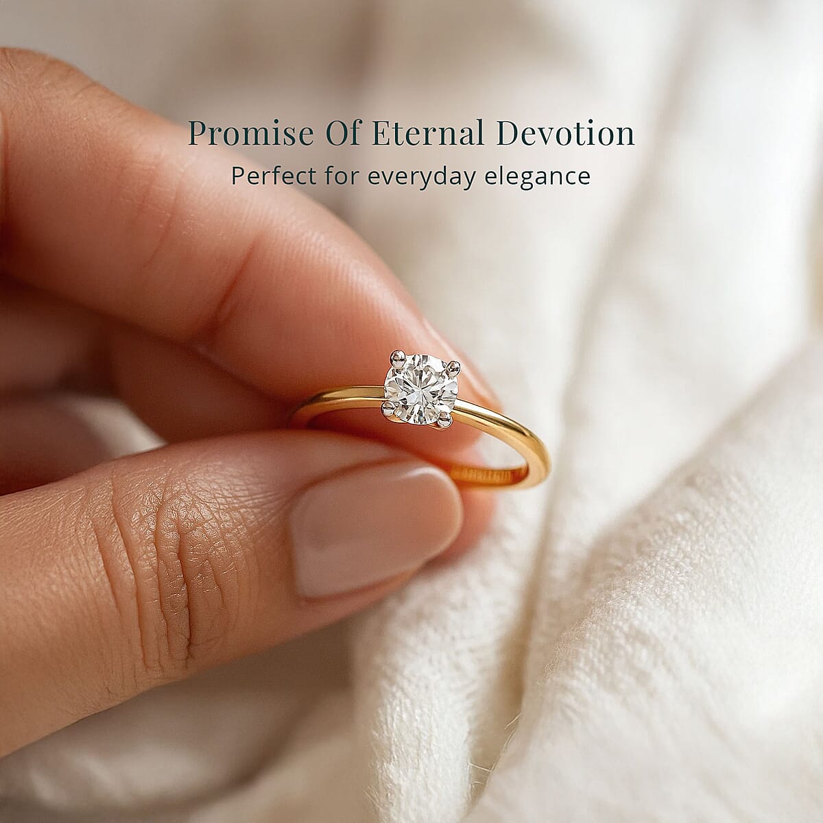 Luxuriant Lab Grown Diamond G VS 0.50 ctw Ring in 14K Yellow Gold (Size 7.0) image number 5