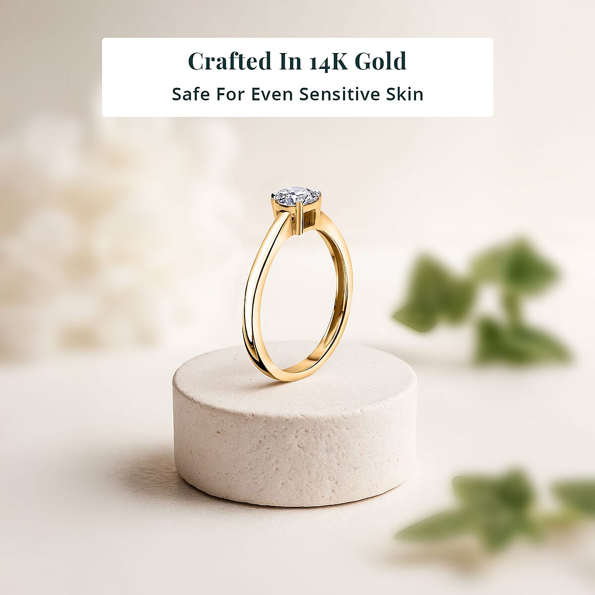 Luxuriant Lab Grown Diamond G VS 0.50 ctw Ring in 14K Yellow Gold (Size 7.5) image number 2