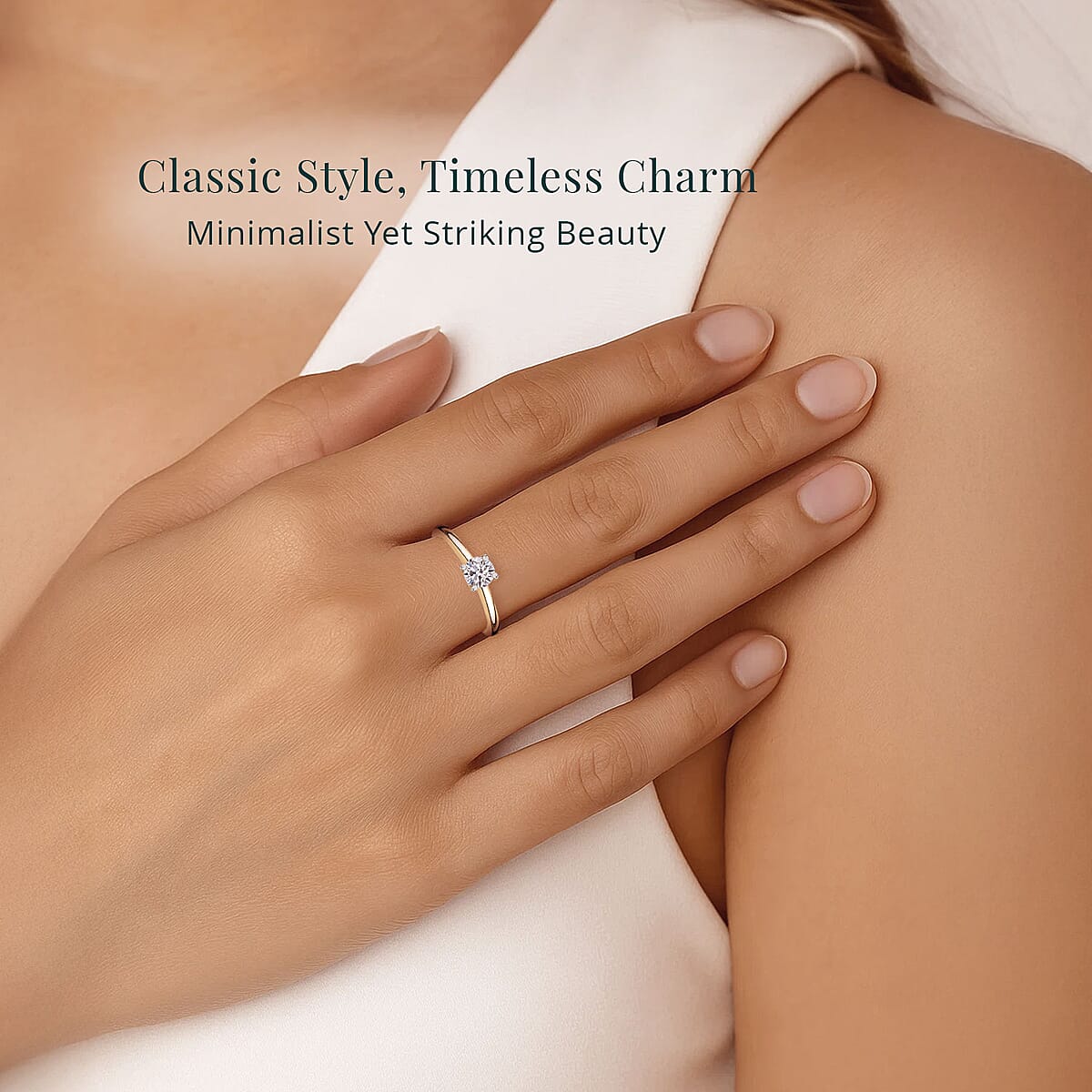 Luxuriant Lab Grown Diamond G VS 0.50 ctw Ring in 14K Yellow Gold (Size 9.0) image number 1