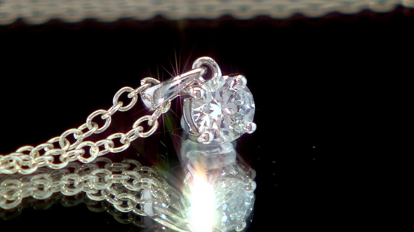 Luxuriant Lab Grown Diamond G VS 0.50 ctw Pendant in 14K White Gold (Del. in 12-15 Days)
