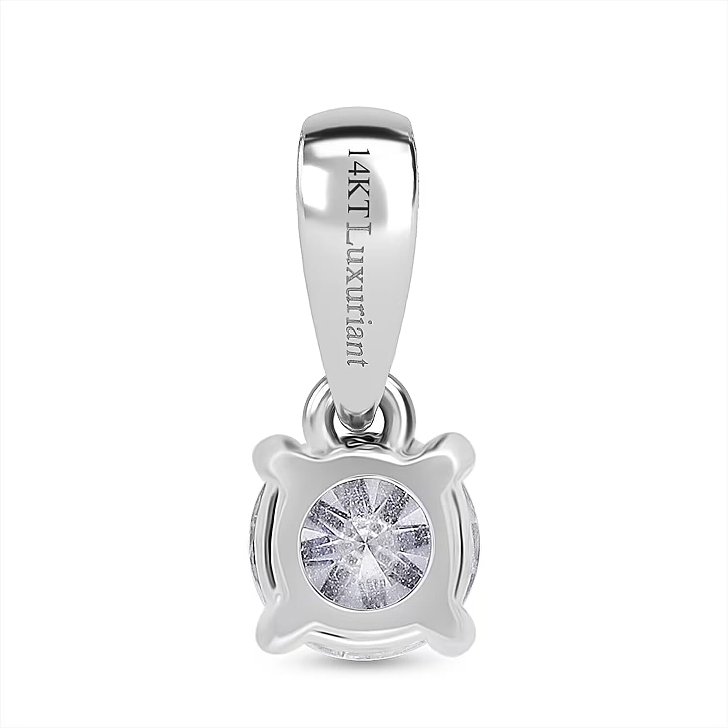 Luxuriant Lab Grown Diamond G VS 0.50 ctw Pendant without Chain in 14K White Gold 