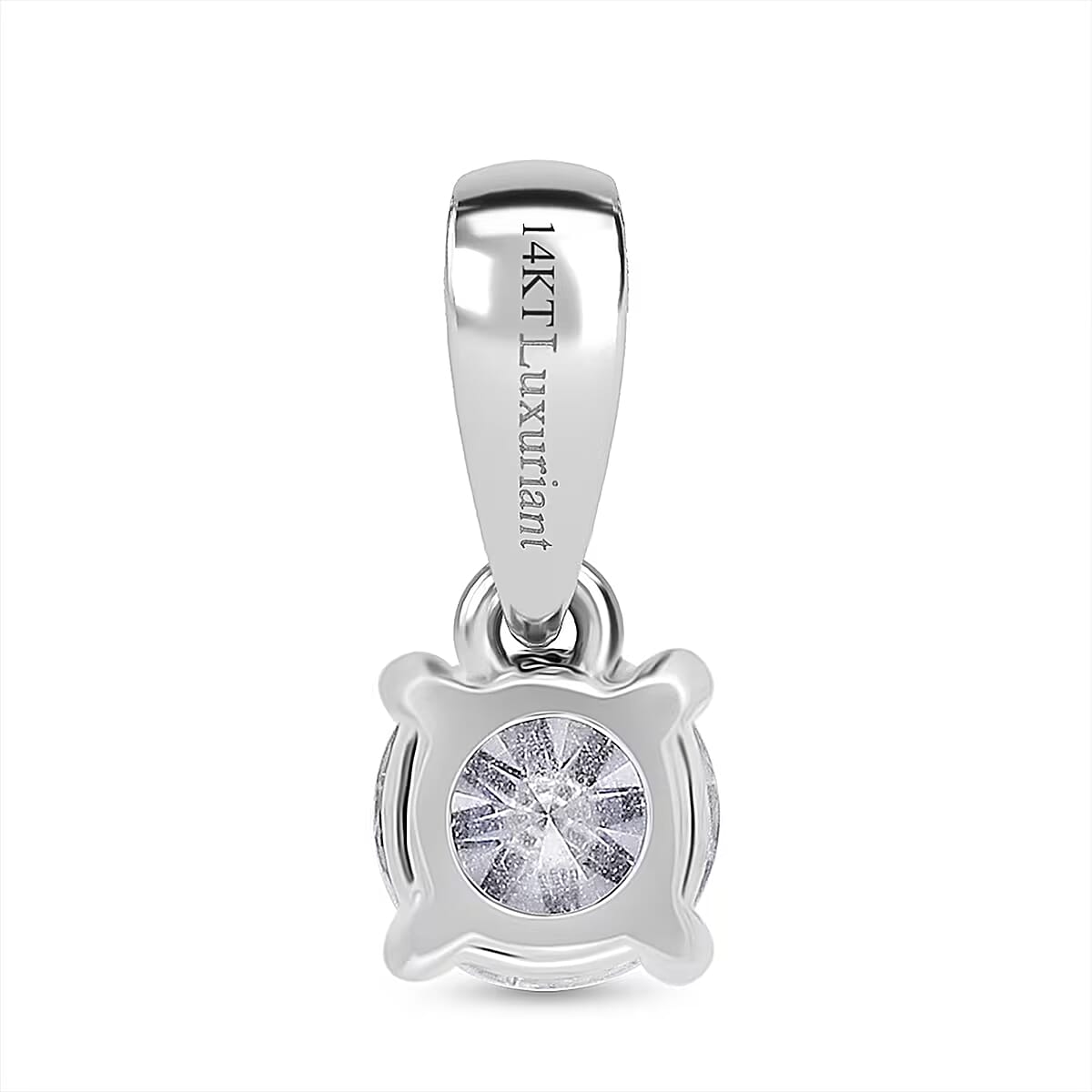 Luxuriant Lab Grown Diamond G VS 0.50 ctw Pendant without Chain in 14K White Gold  image number 7