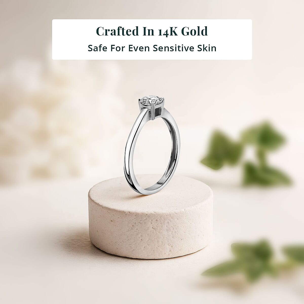 Luxuriant Lab Grown Diamond G VS 0.50 ctw Ring in 14K White Gold (Size 8.5) image number 2