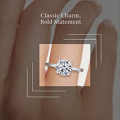 Luxuriant Lab Grown Diamond G VS 1.50 ctw Ring in 14K White Gold (Size 10.0)