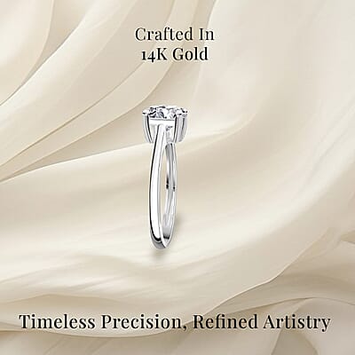 Luxuriant Lab Grown Diamond G VS 1.50 ctw Ring in 14K White Gold (Size 10.0)