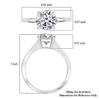 Luxuriant Lab Grown Diamond G VS 1.50 ctw Ring in 14K White Gold (Size 10.0)