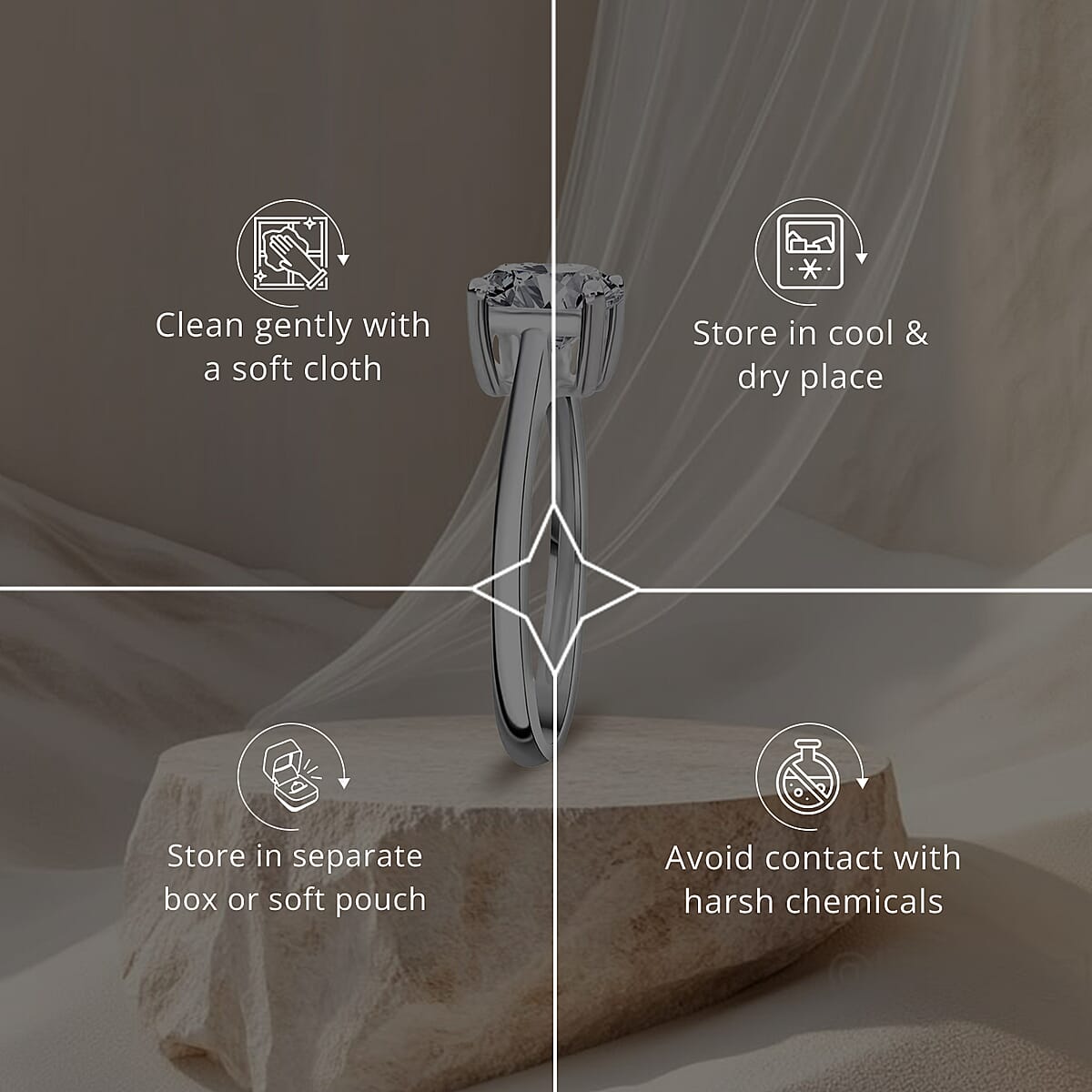 Luxuriant Lab Grown Diamond G VS 1.50 ctw Ring in 14K White Gold (Size 9.0) image number 6