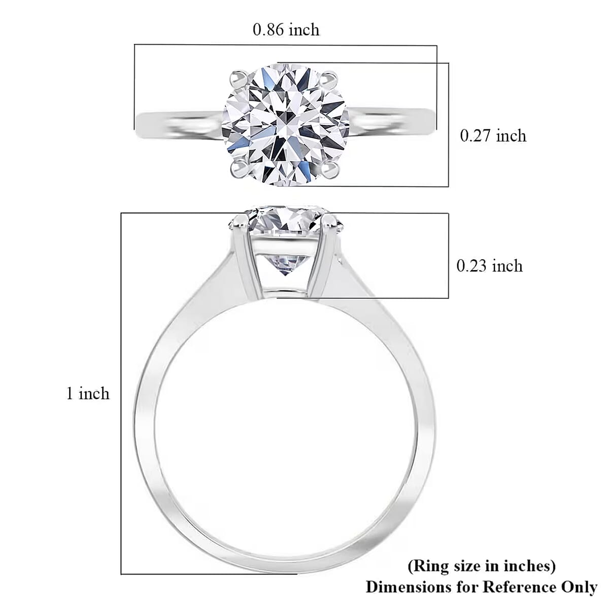 Luxuriant Lab Grown Diamond G VS 1.50 ctw Ring in 14K White Gold (Size 9.0) image number 7