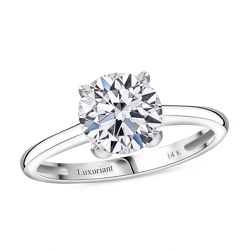 Luxuriant Lab Grown Diamond G VS 2.00 ctw Ring in 14K White Gold (Size 10.0)