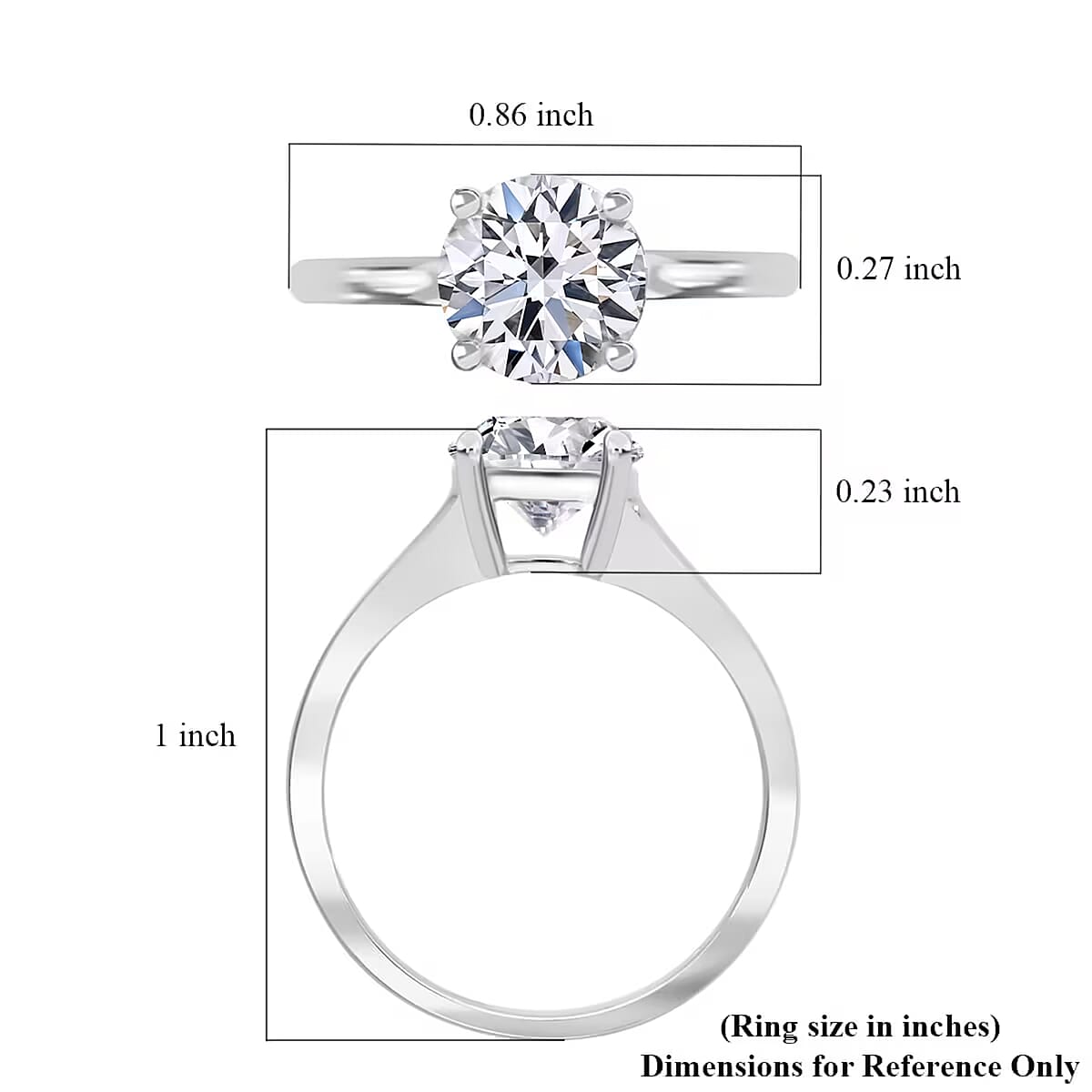 Luxuriant Lab Grown Diamond G VS 2.00 ctw Ring in 14K White Gold (Size 11.0) image number 7