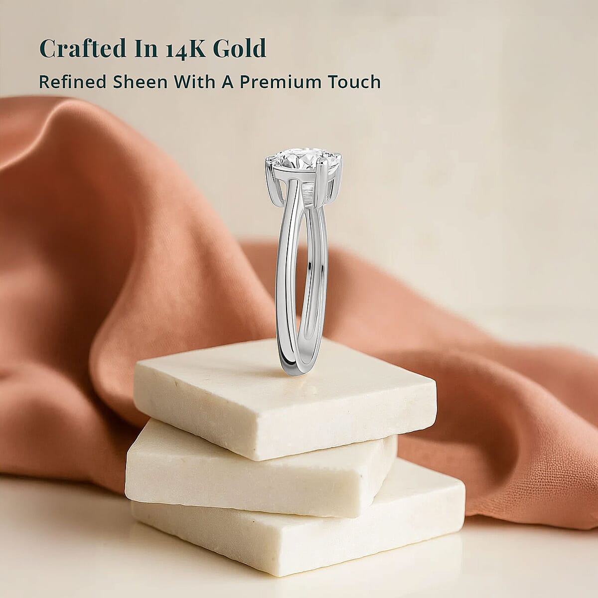 Luxuriant Lab Grown Diamond G VS 2.00 ctw Ring in 14K White Gold (Size 6.5) image number 2