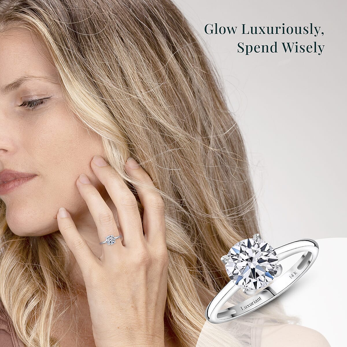 Luxuriant Lab Grown Diamond G VS 2.00 ctw Ring in 14K White Gold (Size 9.0) image number 1