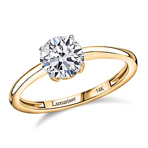 Luxuriant Lab Grown Diamond G VS 1.50 ctw Ring in 14K Yellow Gold (Size 7.0)