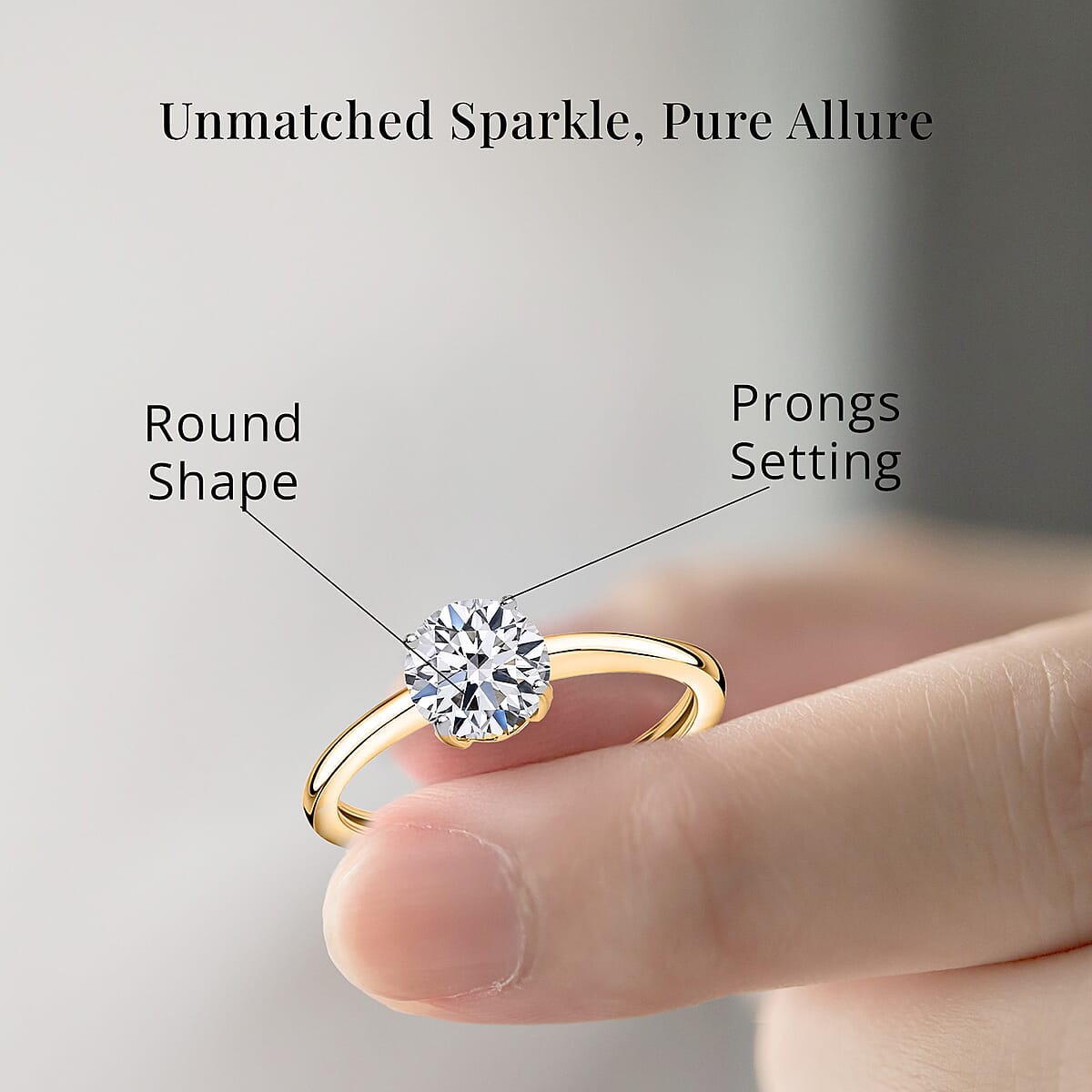 Luxuriant Lab Grown Diamond G VS 1.50 ctw Ring in 14K Yellow Gold (Size 7.0) image number 5