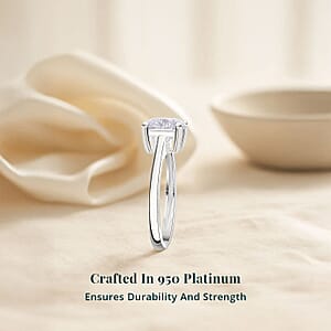 IGI Certified Luxuriant Lab Grown Diamond G VS 3.00 ctw Ring in 950 Platinum (Size 5.5)