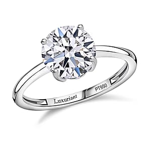 IGI Certified Luxuriant Lab Grown Diamond G VS 3.00 ctw Ring in 950 Platinum (Size 7.0)