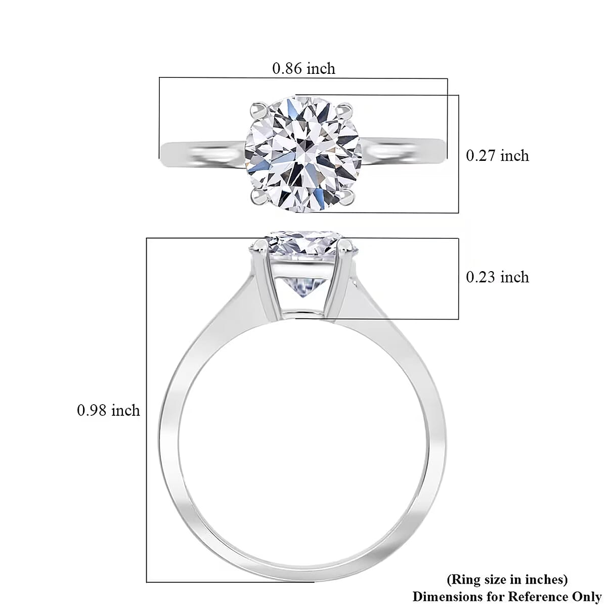 IGI Certified Luxuriant Lab Grown Diamond G VS 3.00 ctw Ring in 950 Platinum (Size 9.0) image number 7