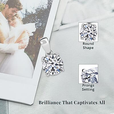 Luxuriant Lab Grown Diamond G VS 2.00 ctw Pendant without Chain in 950 Platinum