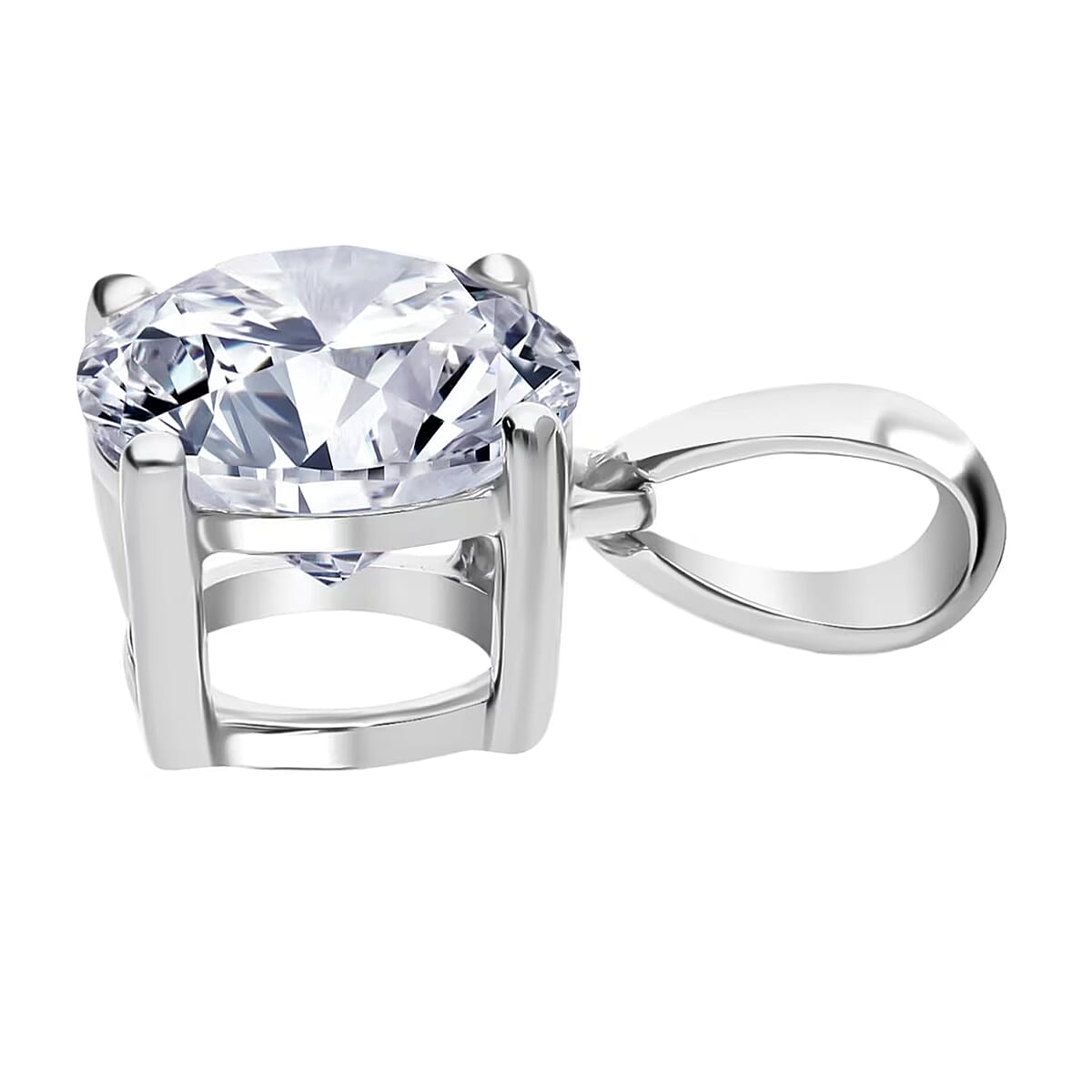 Luxuriant Lab Grown Diamond G VS 2.00 ctw Pendant without Chain in 950 Platinum image number 8