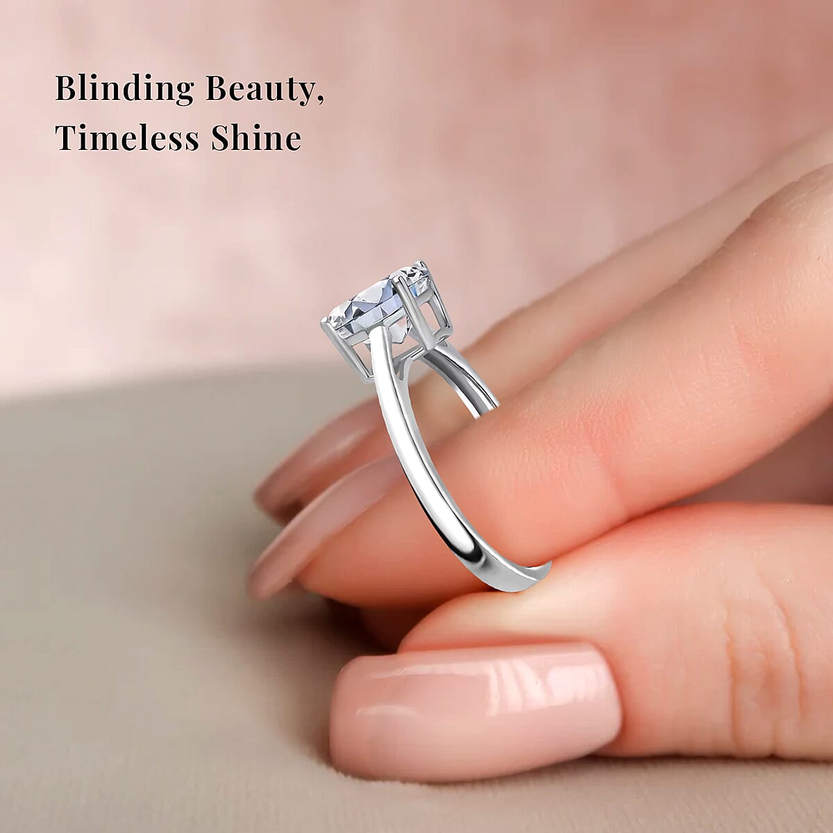 Luxuriant Lab Grown Diamond G VS 2.00 ctw Ring in 950 Platinum (Size 6.0) (Del. in 12-15 Days) image number 4