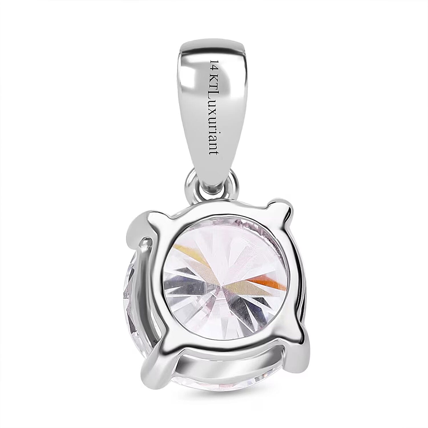 Luxuriant Lab Grown Diamond G VS 2.00 ctw Pendant without Chain in 14K White Gold 