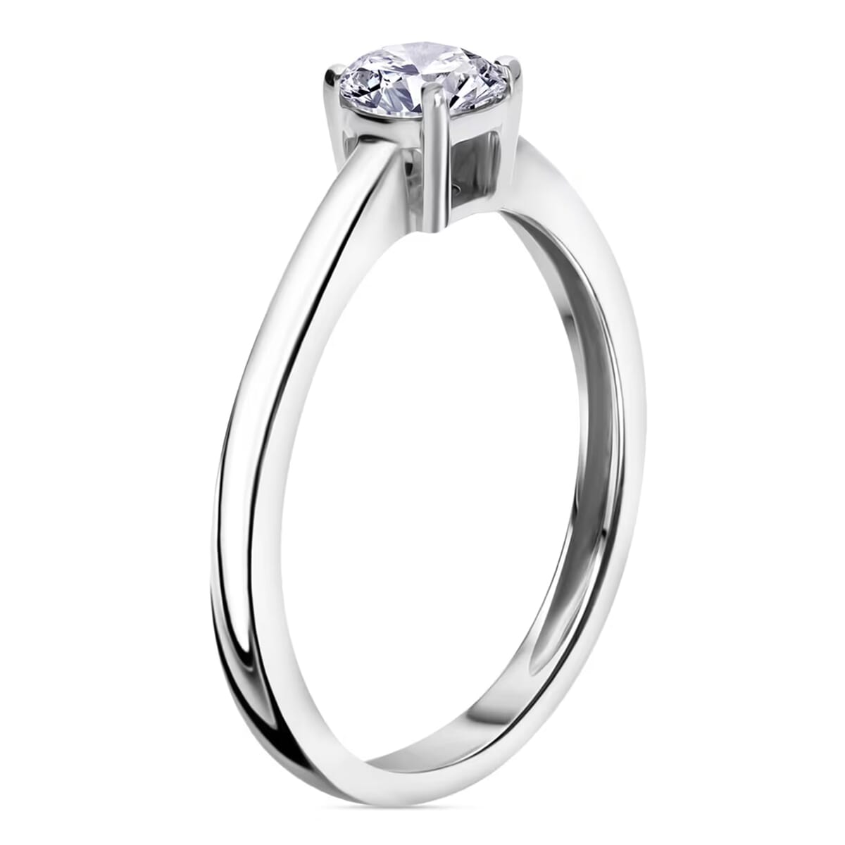 Luxuriant Lab Grown Diamond G-H SI 0.50 ctw Ring in Platinum Over Sterling Silver (Size 10.0) image number 8