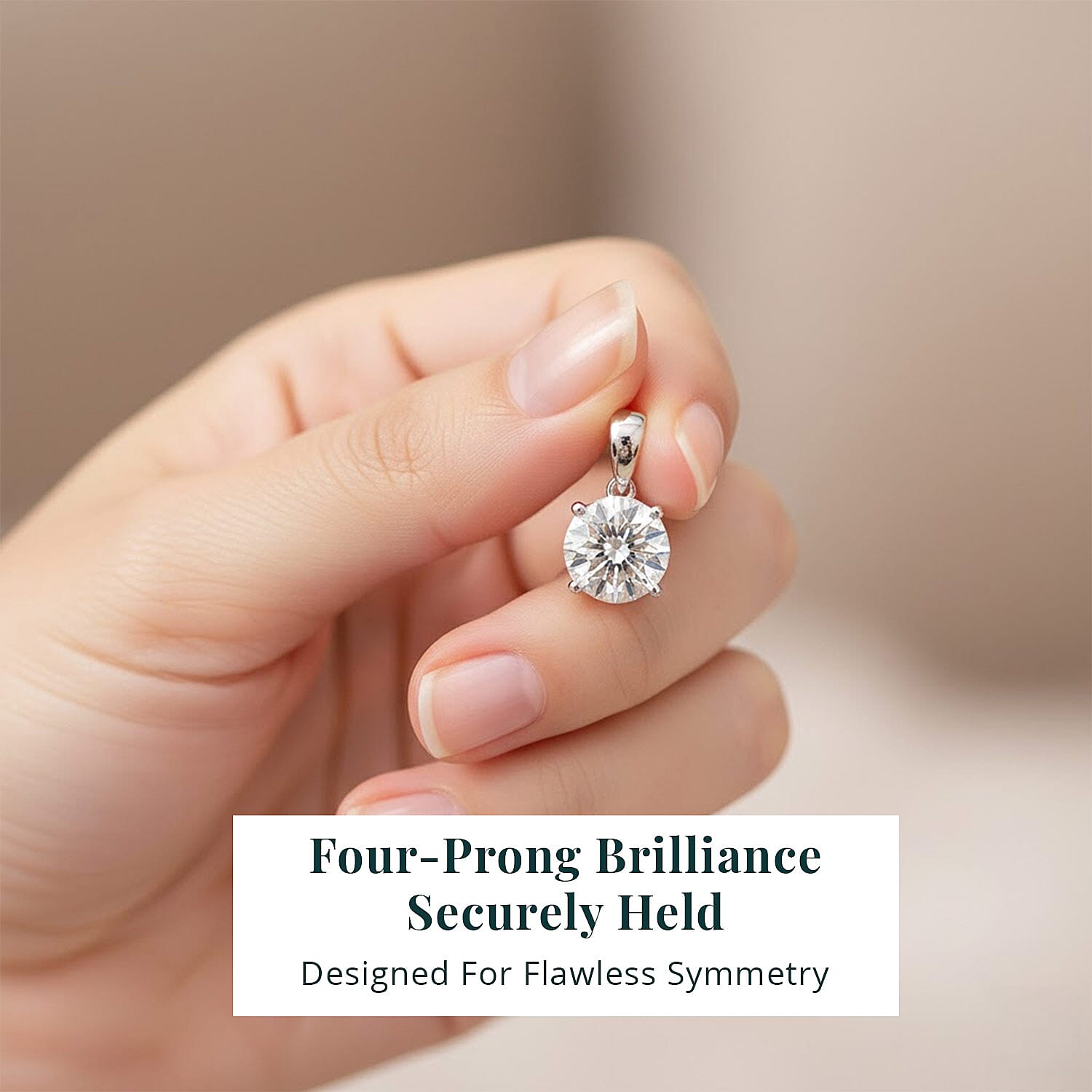 Luxuriant Lab Grown Diamond G VS 1.00 ctw Pendant without Chain in 950 Platinum