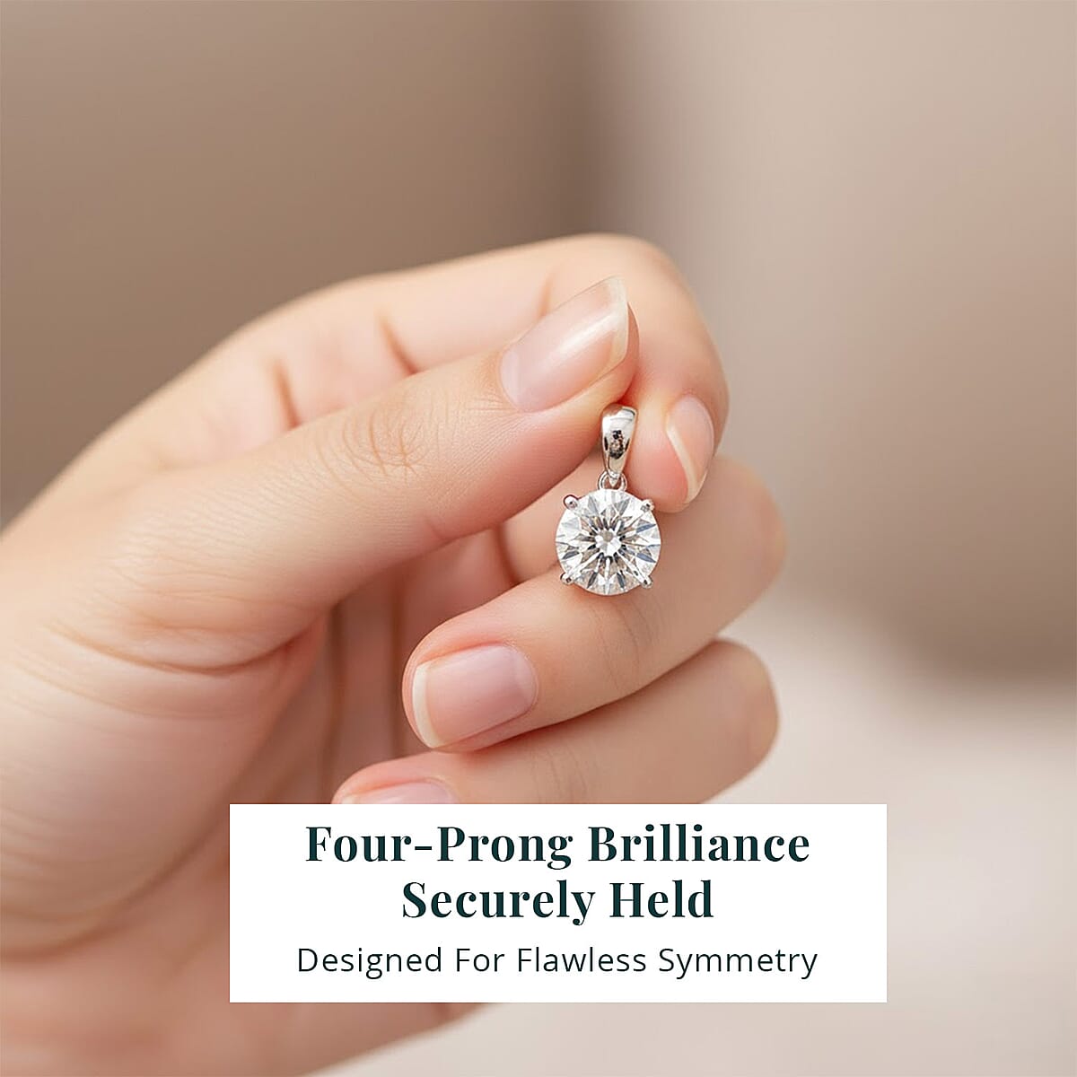 Luxuriant Lab Grown Diamond G VS 1.00 ctw Pendant without Chain in 950 Platinum  image number 4