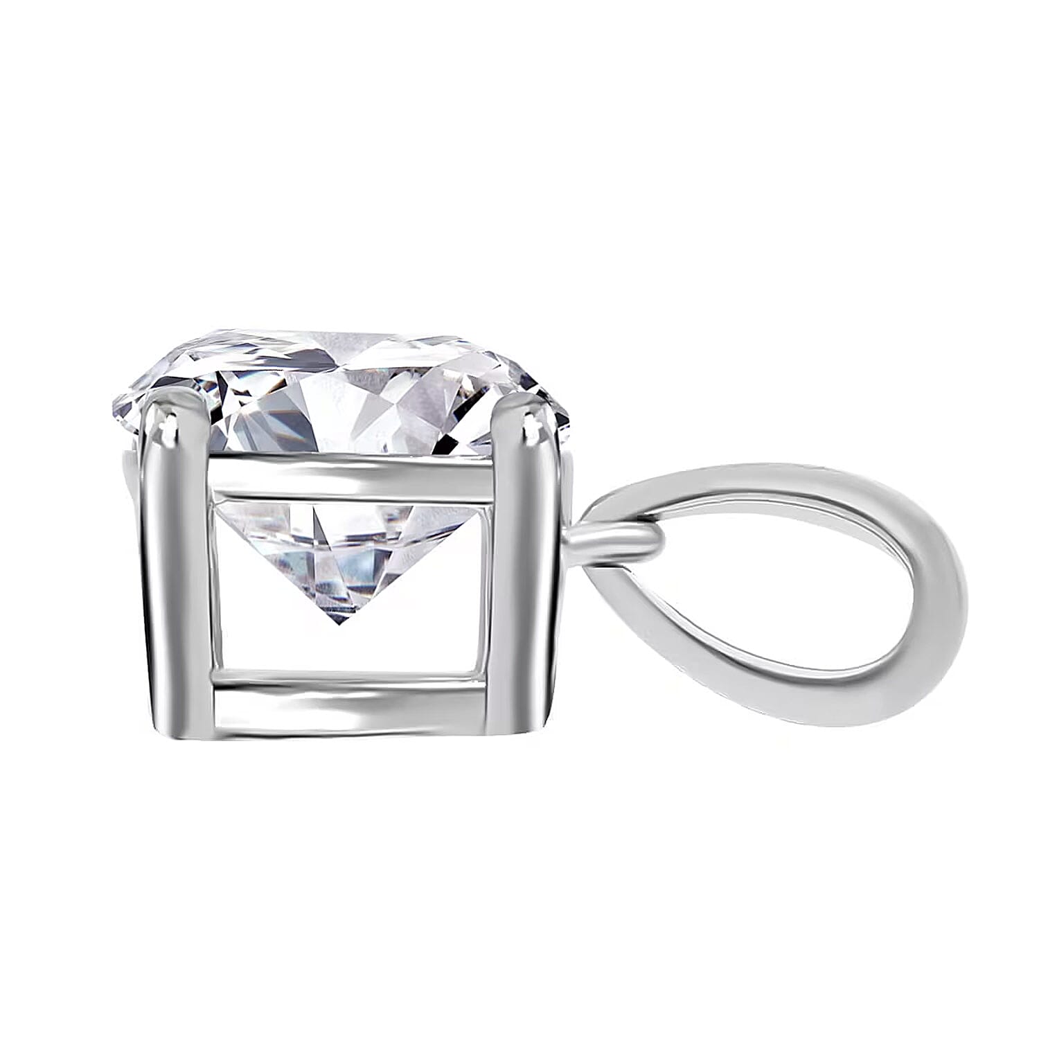 Luxuriant Lab Grown Diamond G VS 1.00 ctw Pendant without Chain in 950 Platinum